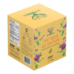 Thé Noir au Safran en sachets - Pack de 12 sachets