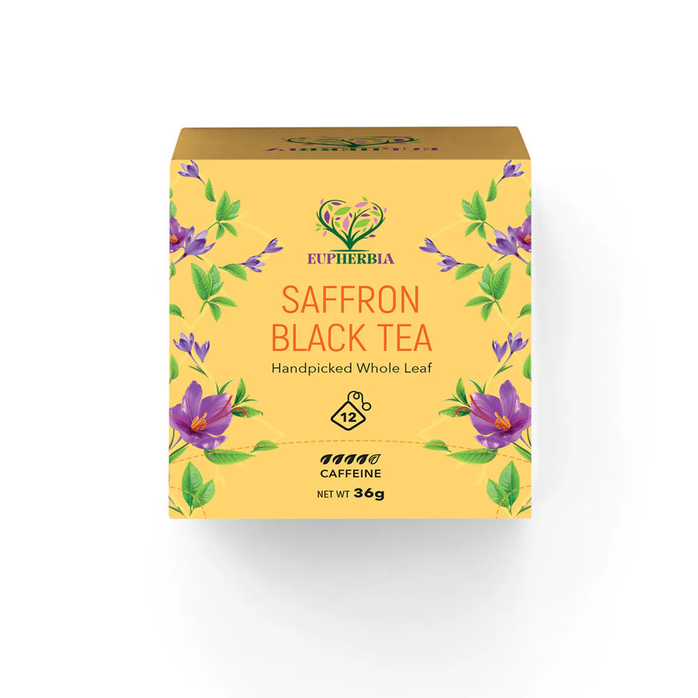 Thé Noir au Safran en sachets - Pack de 12 sachets
