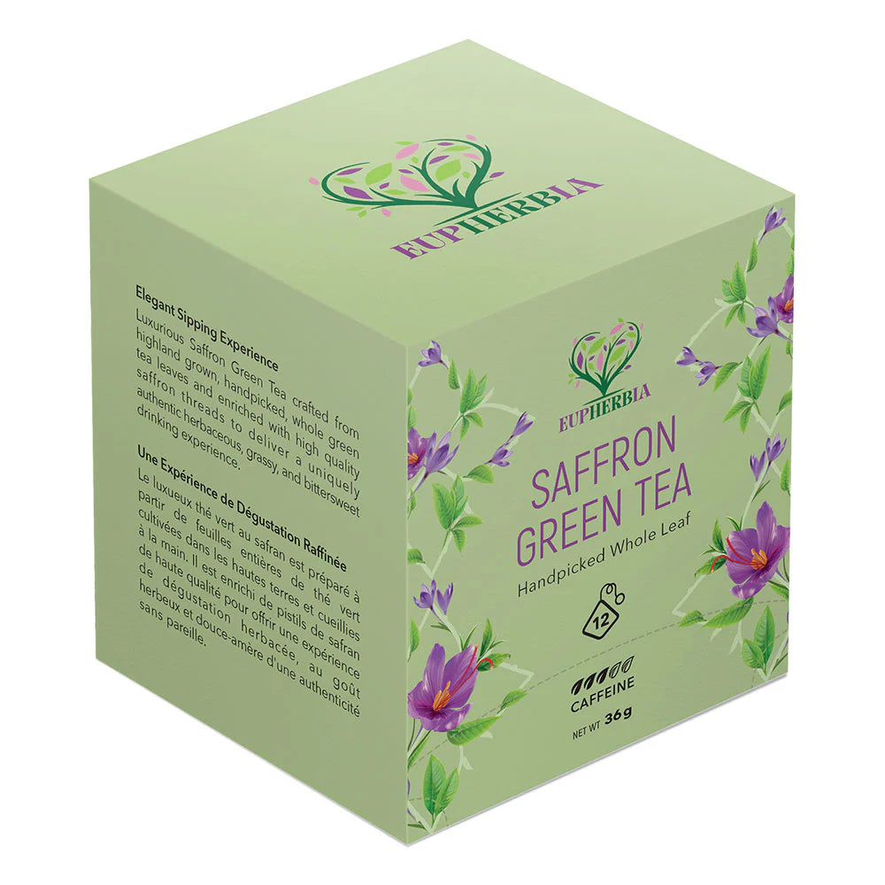 Thé vert au Safran en Sachets - Pack de 12 sachets